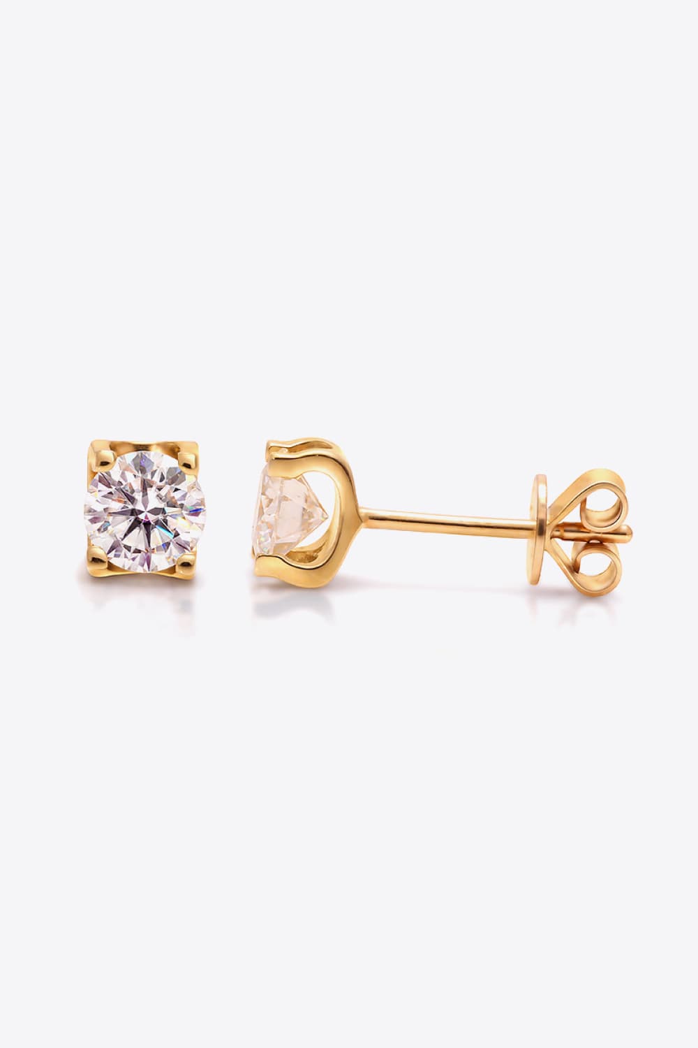 Blue Zone Planet | 1 Carat Lab-Grown Diamond 18K Gold Stud Earrings