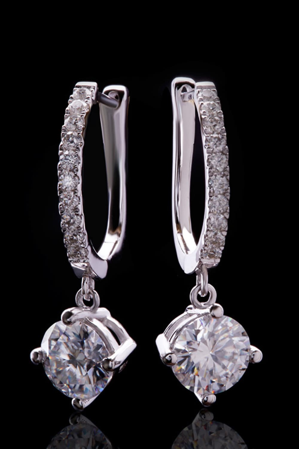 Blue Zone Planet | 1 Carat Lab-Grown Diamond Drop Earrings