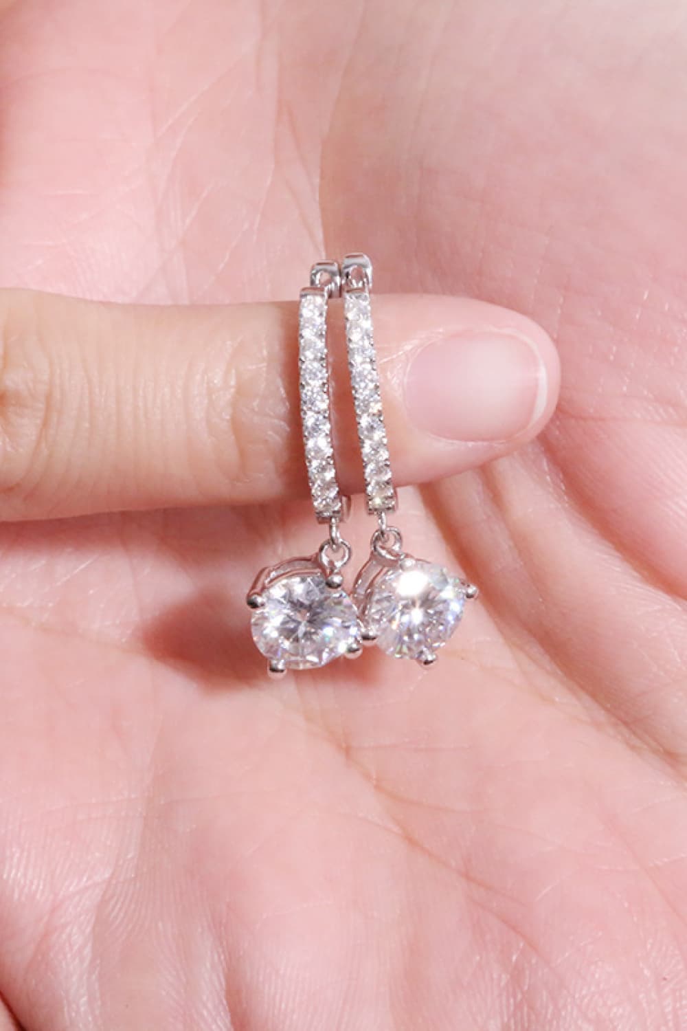 Blue Zone Planet | 1 Carat Lab-Grown Diamond Drop Earrings