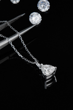 Blue Zone Planet | 1 Carat Moissanite Pendant 925 Sterling Silver Necklace