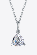 Blue Zone Planet | 1 Carat Moissanite Pendant 925 Sterling Silver Necklace
