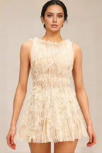 Emryt Sleeveless Flower Floral Mini Dress
