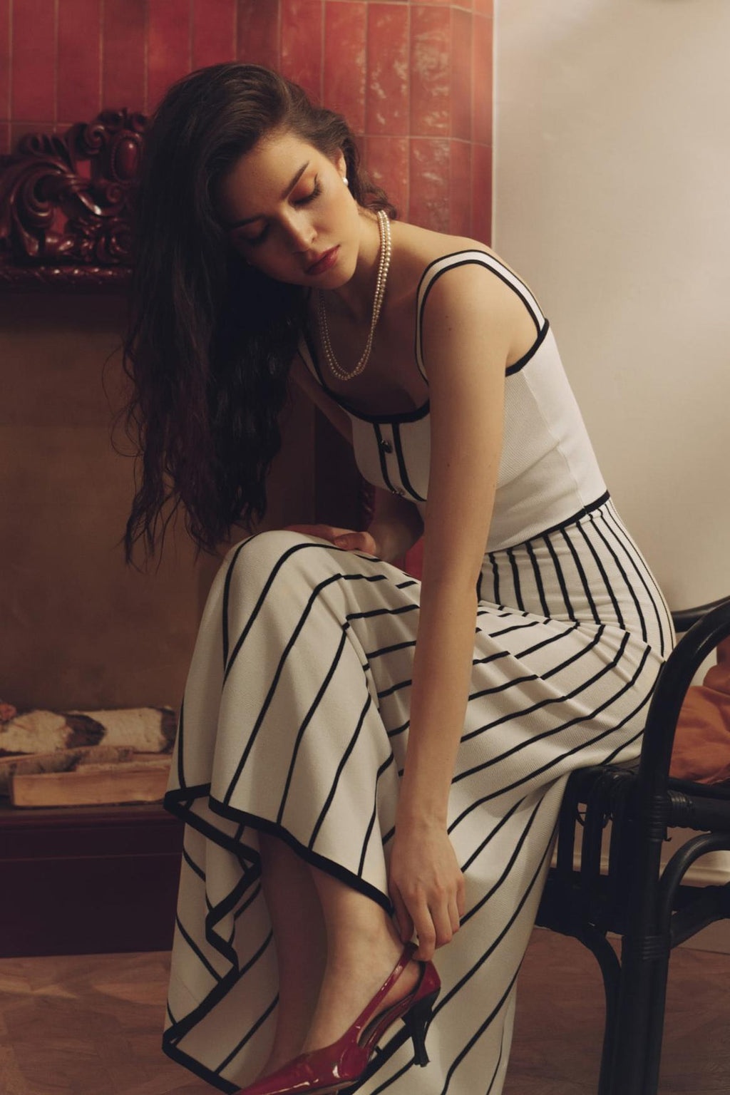 Frida Effortless When Knitting Midi Dress Premium Wardrobe Essential