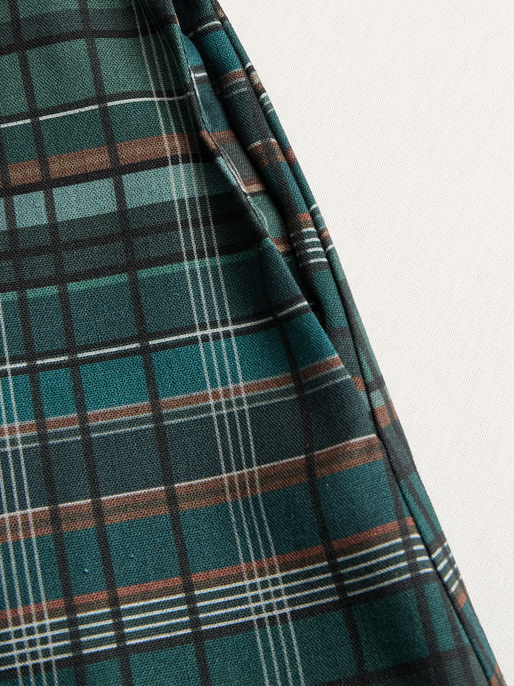 | Plaid Lapel Maxi Dress
