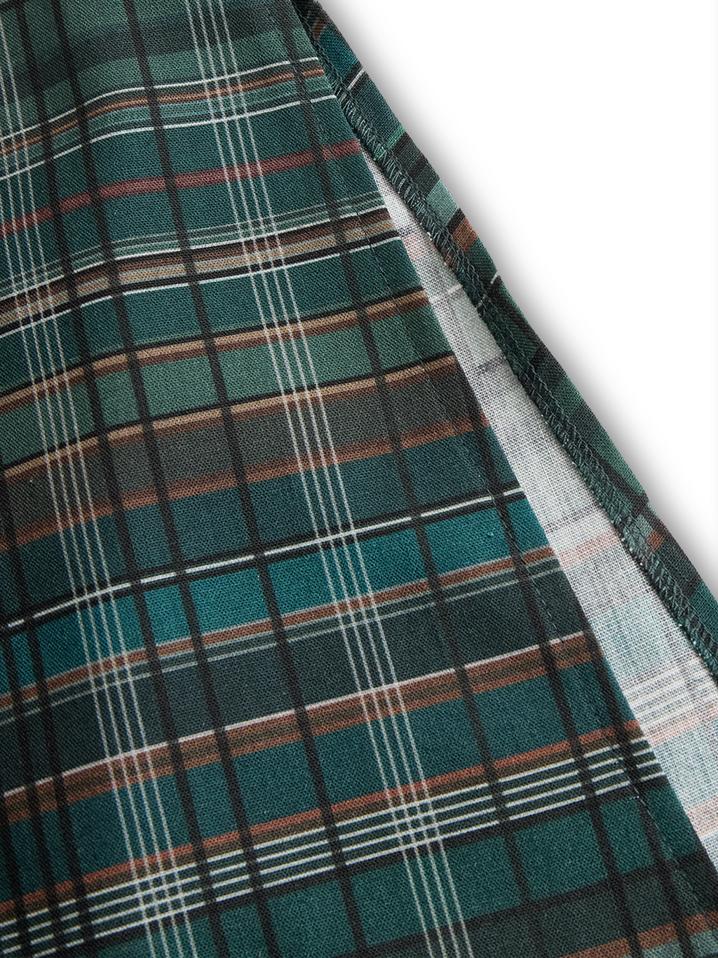 | Plaid Lapel Maxi Dress