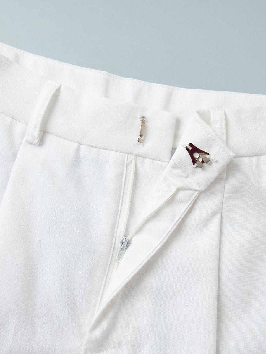 Flax Commuter Vest Loose Shorts Set 2-piece Sets