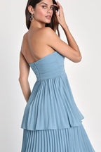 | Strapless Maxi Dress