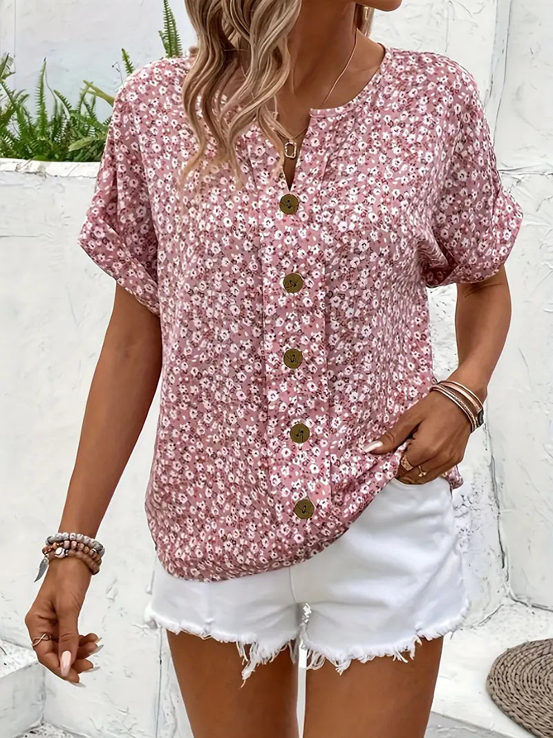 | Women's Floral Summer Print Blouse