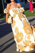 Floral Print Sleeveless Vacation Maxi Dress