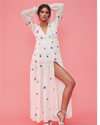 Star Embroidered Maxi Kaftan