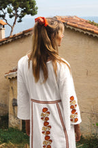 Embroidered Casual Kaftan Maxi