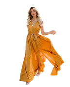 Ramona Timeless Exquisite Neck Sleeveless Long Fashion Dress Chic Silhouette Collection
