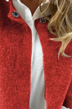 Full Size Solid Color Long Sleeve Outerwear Plus Size