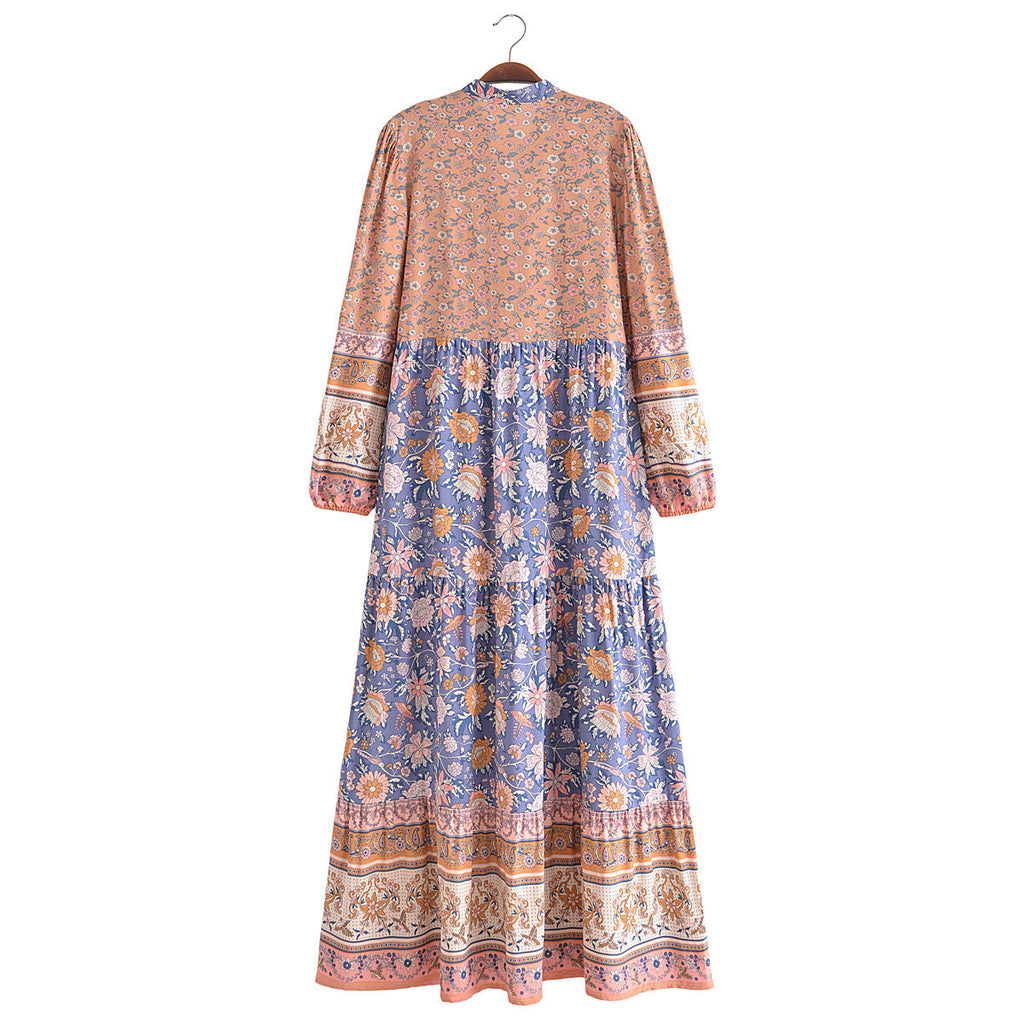 Kendra Floral V neck Maxi