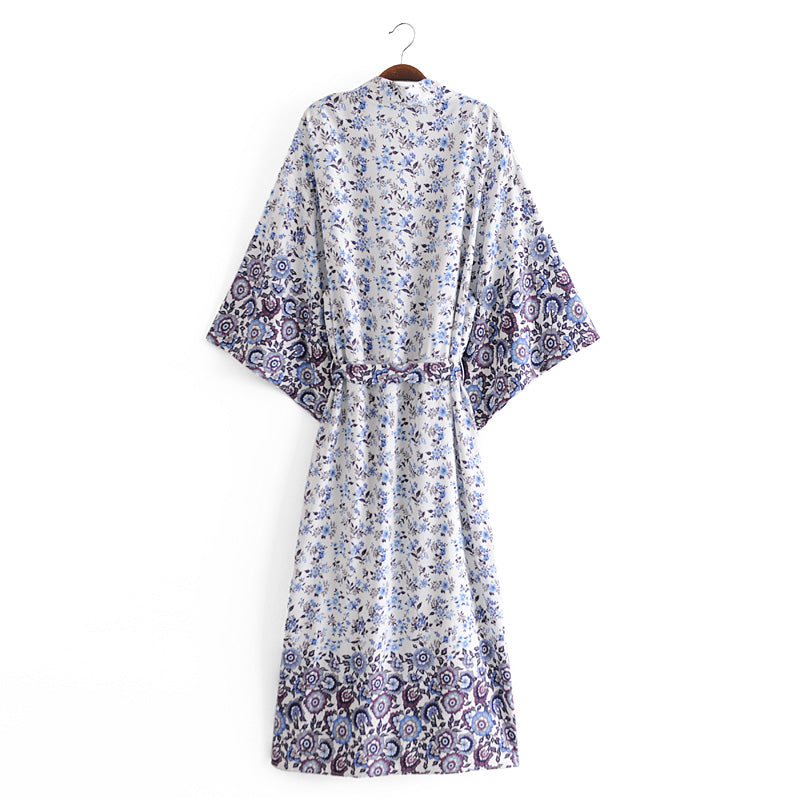 Cotton Blouse Kimono Cardigan