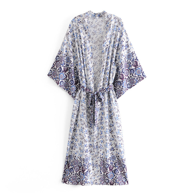 Cotton Blouse Kimono Cardigan