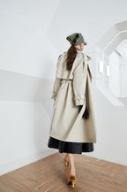 Trench Lace-up Loose Overcoat