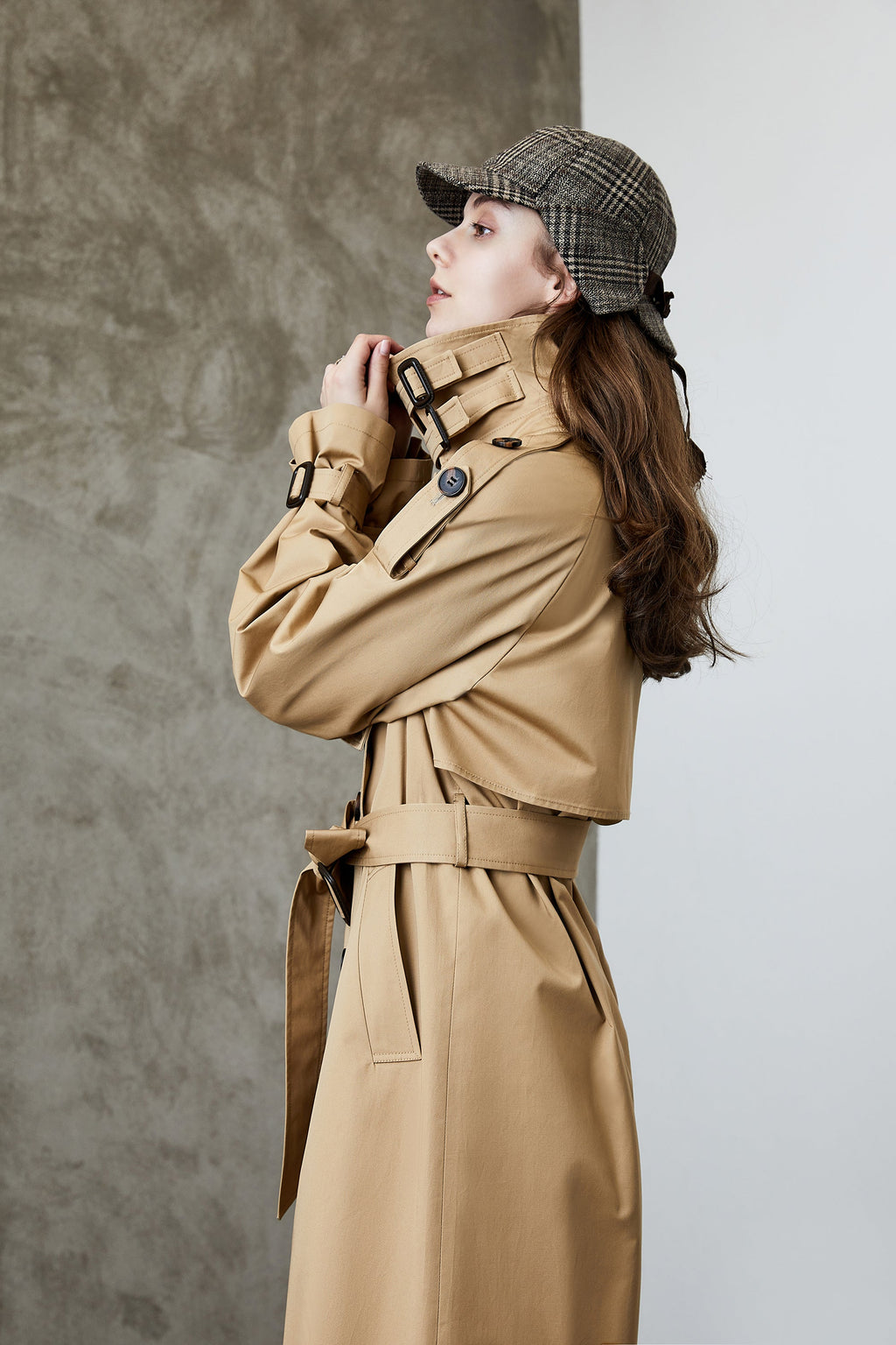 Overknee Slimming Trench Coat