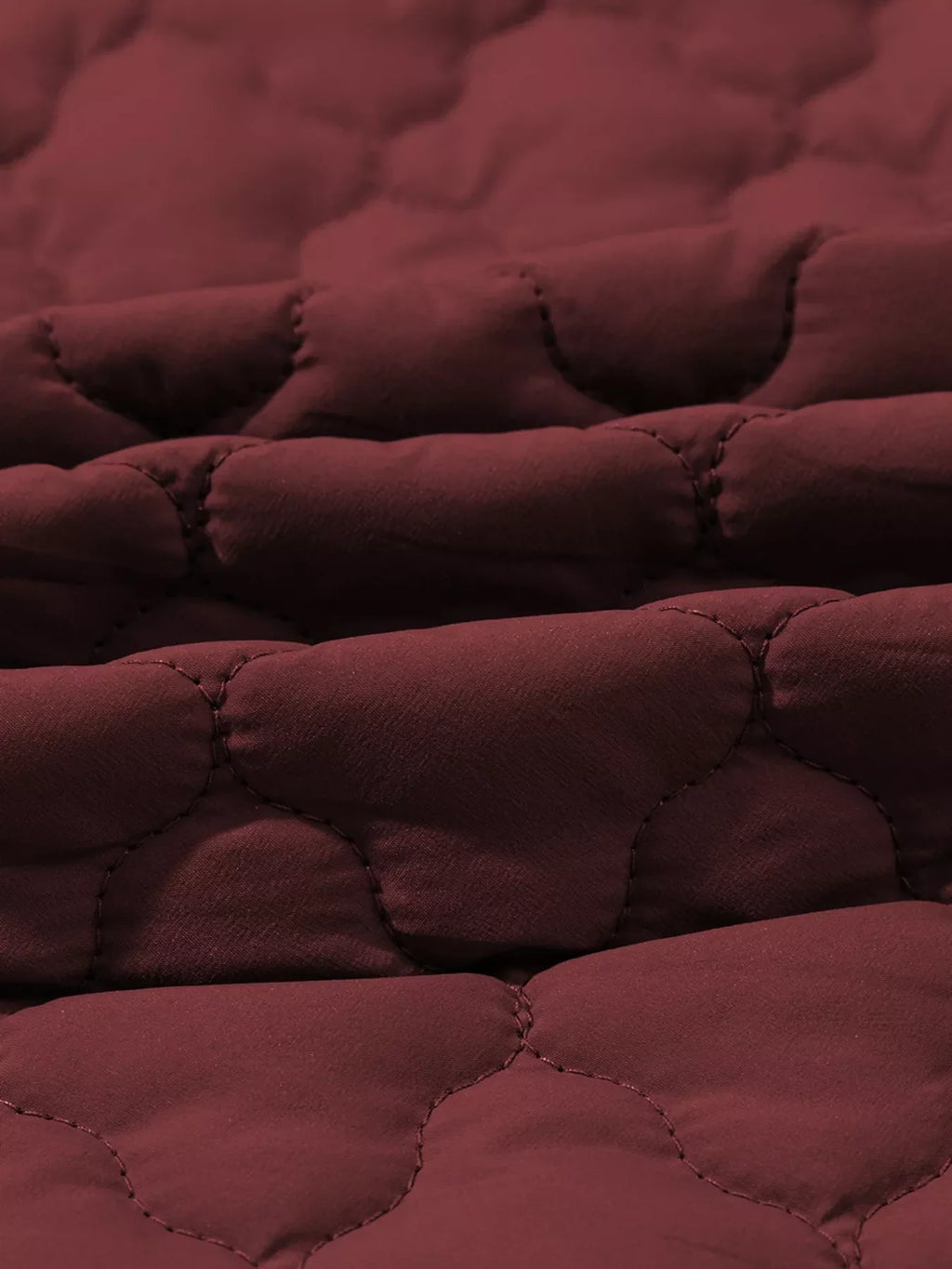 Burgundy Quilted Snap Down Zip Up Vest Coat _ Women__ Lightweight Warm Outerwear for Fall & Winter