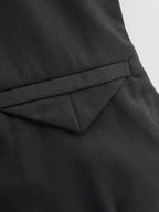 Black Slim Sleeveless Vest