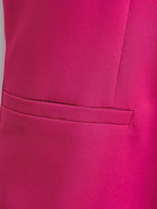 Red Linen Sleeveless Vest