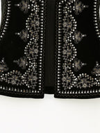 Velvet Embroidered Vest