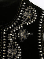 Velvet Embroidered Vest