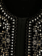Velvet Embroidered Vest