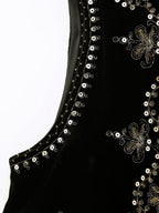 Velvet Embroidered Vest