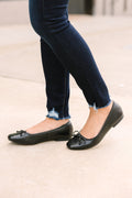 Pep In Your Step Black Flats
