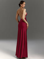 Camisoles Slit Formal Dress Maxi Dresses