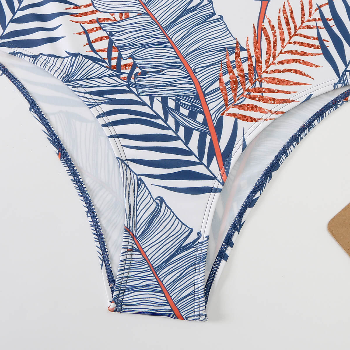 | High Neck Bikini Top with Thong