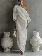 | Ivory Linen Dress