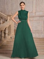 Sequins Crimp Banquet Formal Dress Party Wedding Backless Maxi Dresses