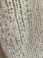 Sequins Small Suit High Waist Casual Straight Leg Pants 2-piece Sets