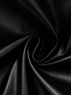 PU Pleated Fishbone Strapless A-line Bustier Mini&Short Dresses
