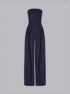 Sexy Slim-fitting Wrap-style Long Jumpsuit