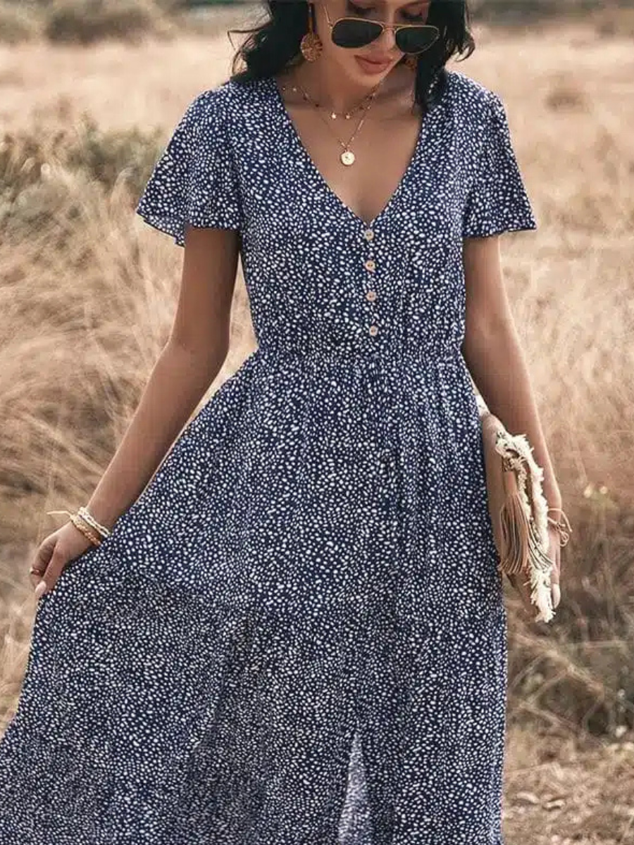 | Maxi Dress in Coastal Breeze