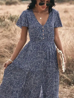 | Maxi Dress in Coastal Breeze