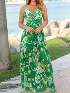 Floral Print Bohemia Camisoles Maxi Dresses