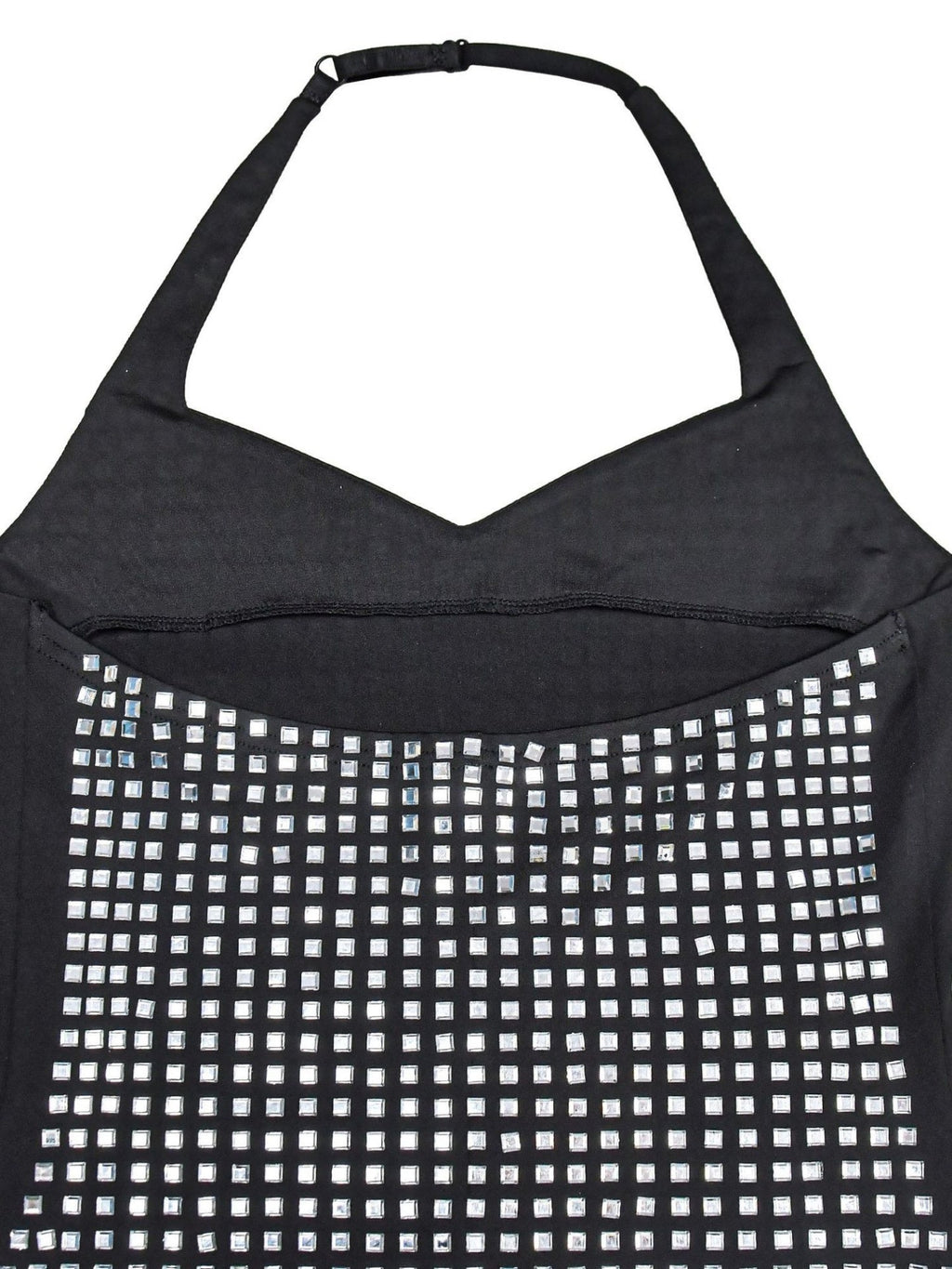 Neckband Rhinestone-studded Slim-fit Hip Wrap Sparkling Party Party Mini&Short Dresses