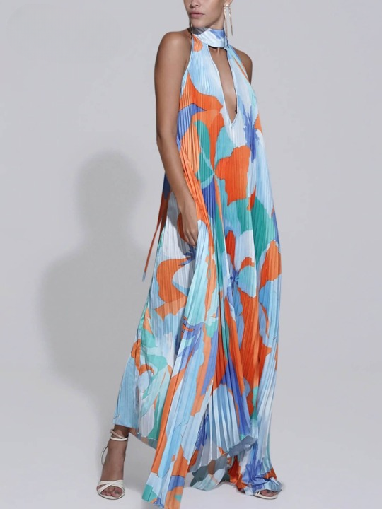 Eugenia Timeless Maxi Dress with Hem Boutique Collection