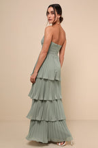 | Strapless Maxi Dress