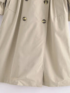 Double Breasted Loose Long Trench Coat