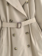 Double Breasted Loose Long Trench Coat
