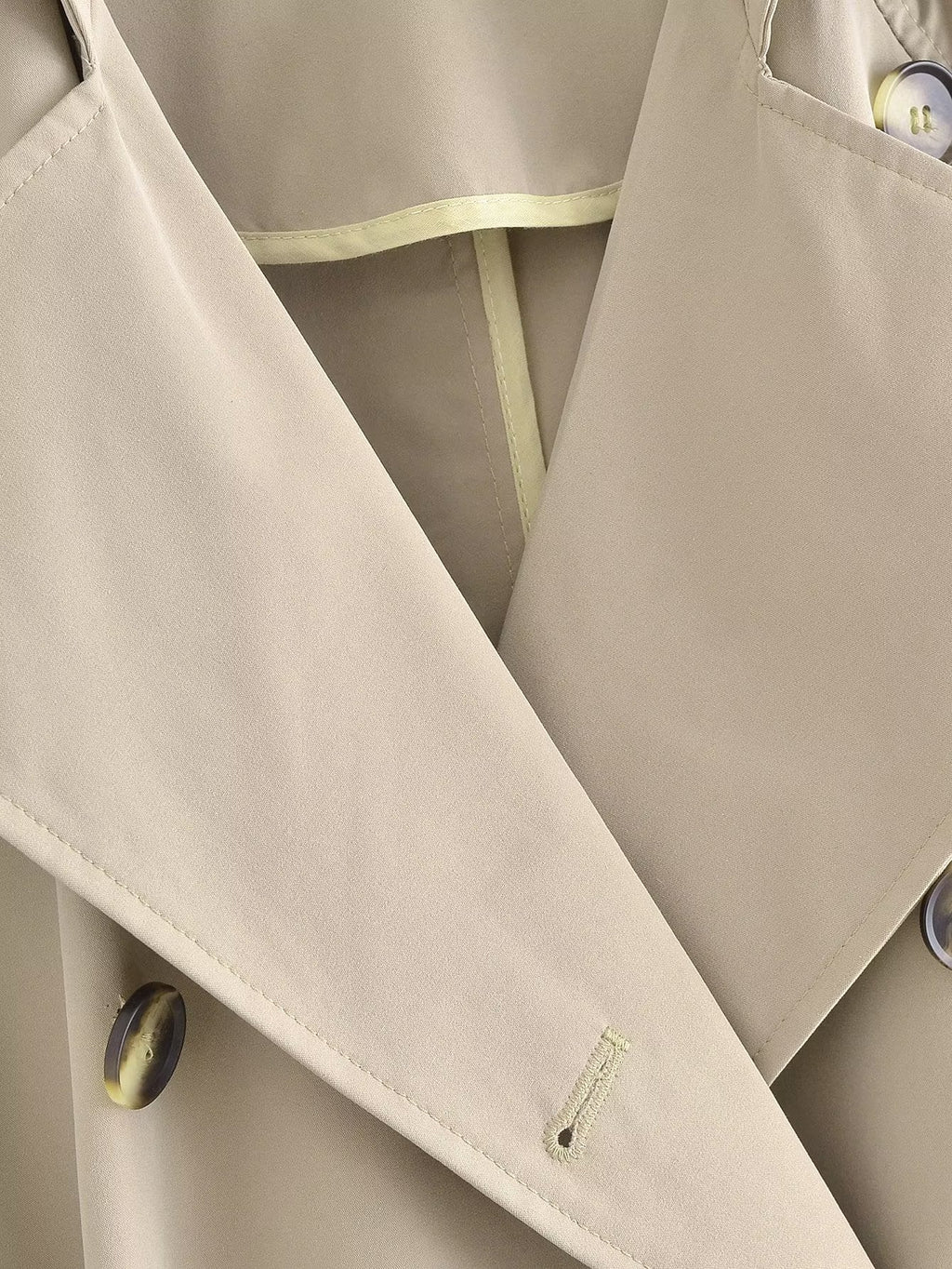 Double Breasted Loose Long Trench Coat