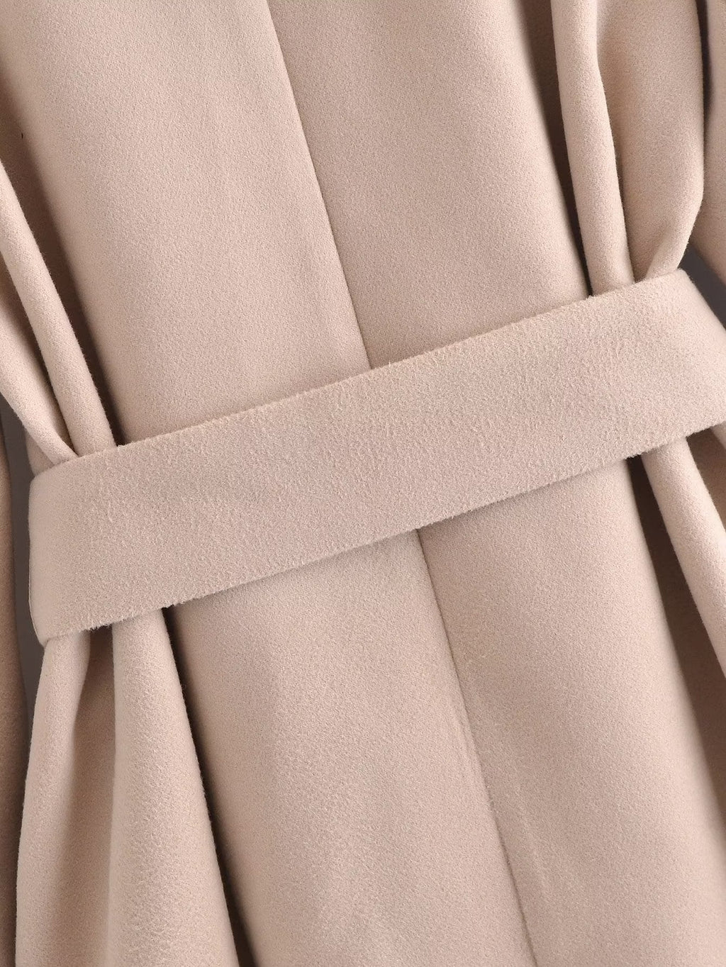 Belt Hooded Long Sleeve Trench Coat