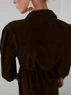 Carol Sexy Embroidered Kaftan Dress