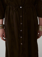 Carol Sexy Embroidered Kaftan Dress