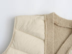 Quilted Patchwork Sleeveless Vest